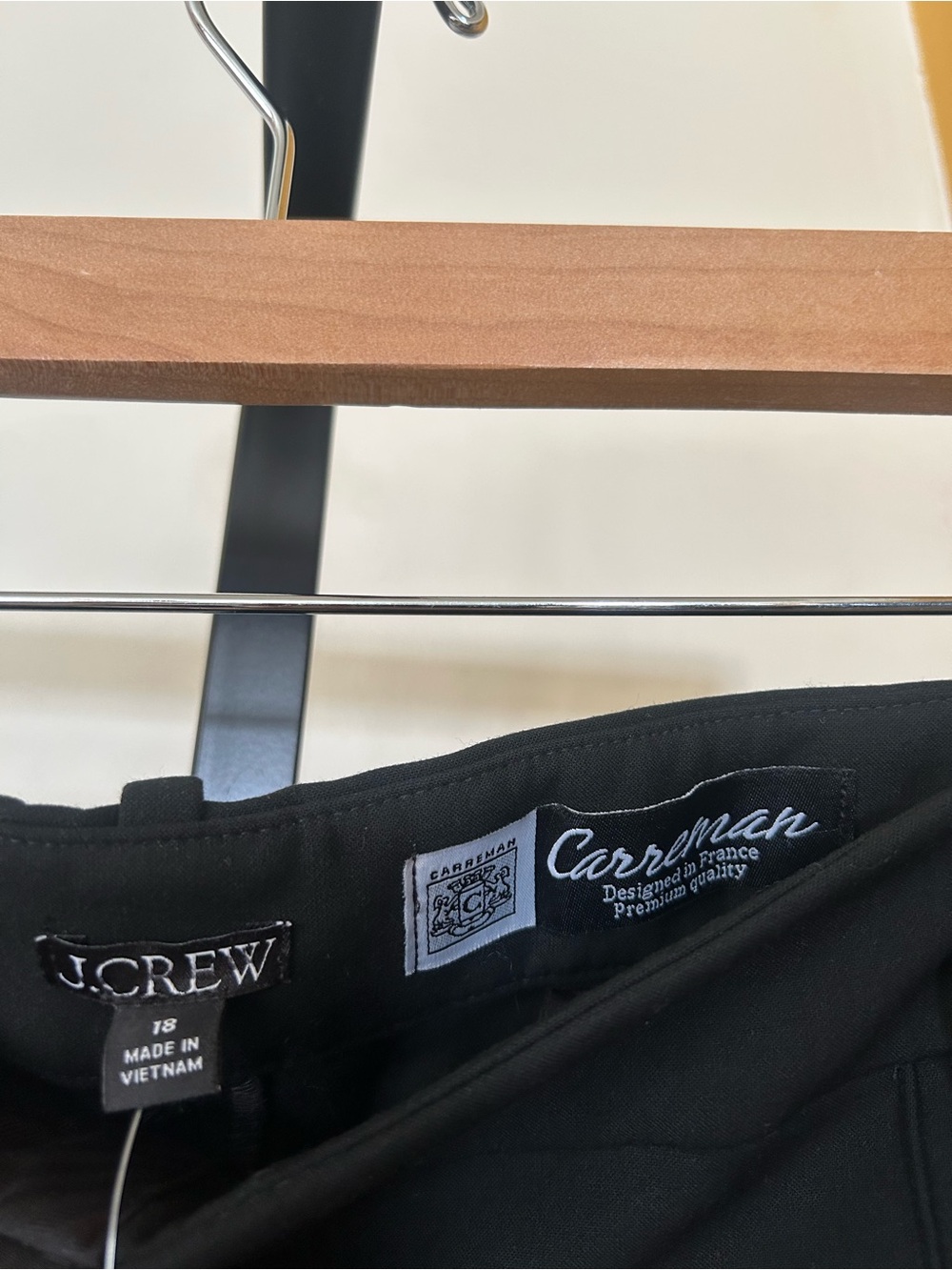 J. Crew Natalia Pant In Four-season Stretch Carreman Trousers Black NWT Size 18 - Picture 4 of 7